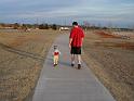 Lake Hefner - Zack and Dad Walking